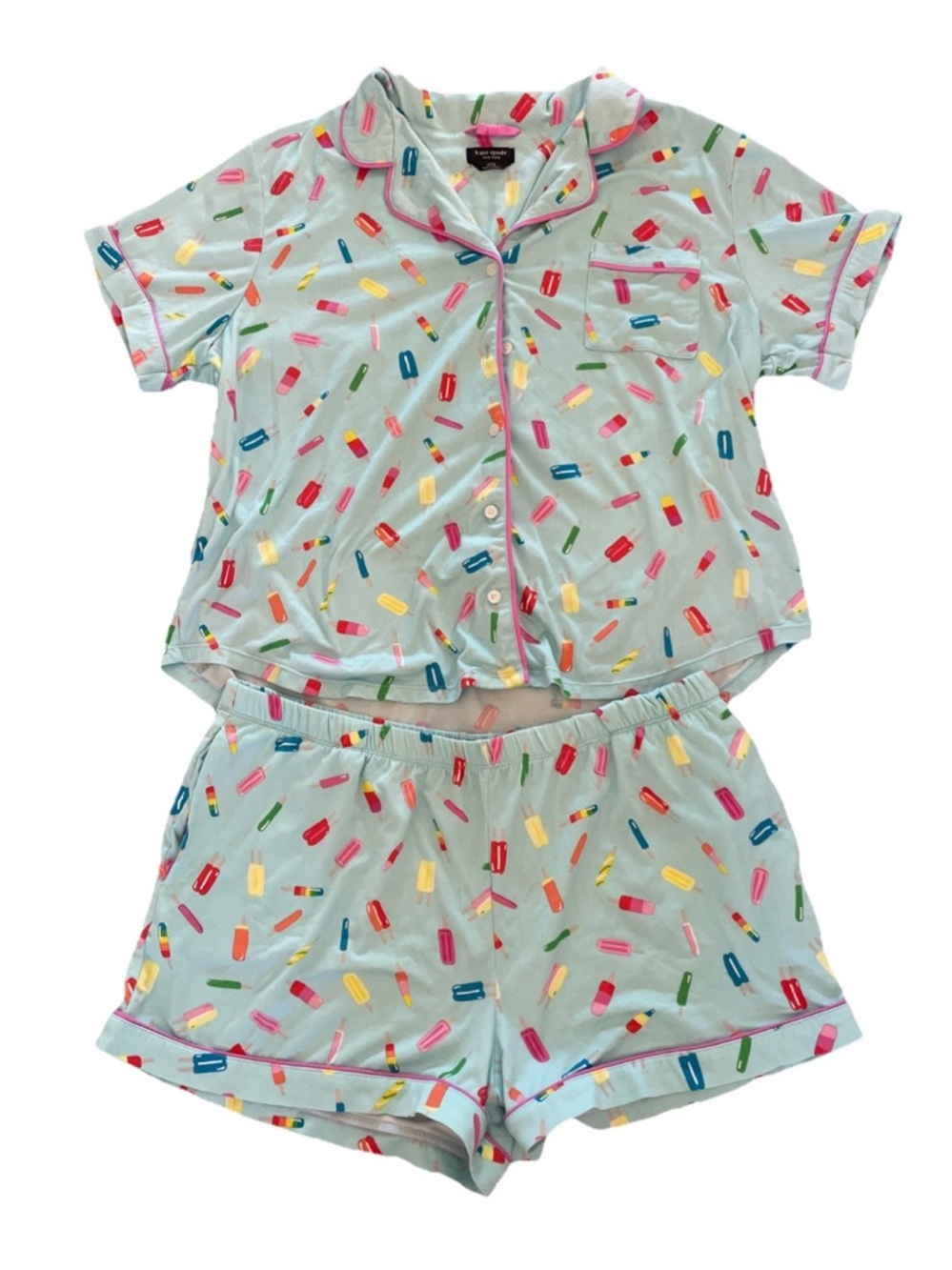 Kate Spade POPSICLES Short Sleeve Shorts Pajamas Set XL